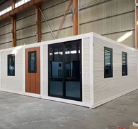 Maison conteneur à double ailes extensible, détachable et pliable trois-en-un, conception de modèle 3D, garantie de 5 ans - Construction préfabriquée