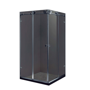 Puerta de ducha sin marco abierta deslizante Foshan, carcasa de vidrio en forma de L de 10mm <span class=keywords><strong>para</strong></span> hoteles, baños, baño impermeable, cuarto de Ducha - Product Image 1