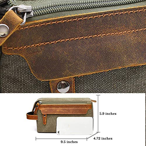 Trousse de maquillage et de rasage portable en toile cirée <span class=keywords><strong>imperméable</strong></span> à l'eau, trousse de rangement pour maquillage de voyage pour femmes, trousse de toilette pour hommes - Product Image 6