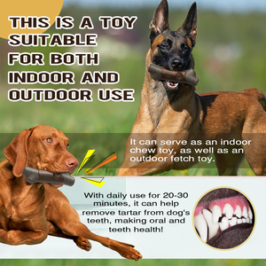 Quchonpet Nouveau Jouet à Mâcher pour Chien en TPR et Nylon, Forme de Branche, Durable, Couineur, pour le Nettoyage des Dents et l'Entraînement - Product Image 6