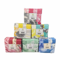 Lot de 6 draps de lit imprimés modernes personnalisés avec 1 drap-housse plat 4 oreillers à usage domestique