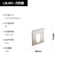 Passun – éclairage d'intérieur moderne, décoration fantaisie, lampe de pied en aluminium encastrée, mini 1w led, escalier, applique murale