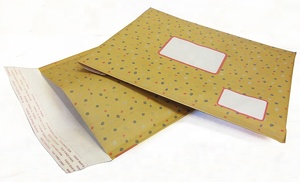 Enveloppes rembourrées en papier Kraft blanc, sachet à bulles en papier Kraft rose écologique, vente en gros, 50 pièces - Product Image 3
