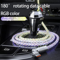 100W RGB Star Light Tipo C Cable DE DATOS Flujo óptico Rotación de 180 grados 5A Carga rápida para IOS con luz LED de respiración