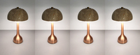 Lampe de table LED sans fil rechargeable avec abat-jour en pierre naturelle, étanche, télécommande, moderne et simple, idéale pour les hôtels