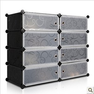 Étagère de rangement multi-niveaux simple, anti-poussière, grande capacité, pour entrée, balcon, intérieur, avec combinaison libre de rangement pour chaussures - Product Image 2