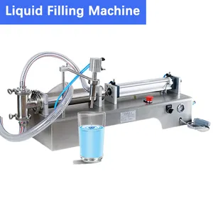 Machine de remplissage de liquide 0-5000ml Machine de remplissage à piston pneumatique Machine de remplissage de sacs d'huile et de miel