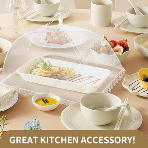 Wholesale Wholesale Syh190 up Mesh Food Covers Tent Umbrella for Outdoors <b>Screen</b> Tents Protectors <b>Bugs</b> Reusable and Collapsible - Product Image 3