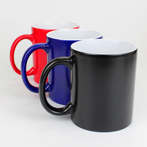 Tasses à café, verres plus chauds, marque de tasse, ly. Tasse à café thé eau en porcelaine 11OZ, tasse à couleur changeante, presse à tasse - Product Image 1