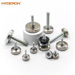 Pieds réglables en métal Hyderon, pieds de chaise en acier inoxydable, design antidérapant et silencieux, installation facile - Product Image 1