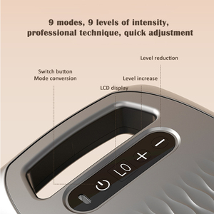 전문가용 휴대용 10헤드 브러시 모터 충전식 마사지건 9단계 속도 조절 1800mAh 배터리 타이밍 컨트롤 전신 목 다리 마사지 - Product Image 3