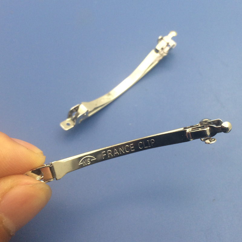 6,0 см 2,35 дюйма обжимные края тонкие металлические французские заколки со словами «французский зажим» простые заколки с зазубринами заколки для волос