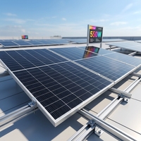 Panneau solaire 500W 530W 550W 570W TOPCon monocristallin demi-cellules CE TUV pour installation sur toit résidentiel