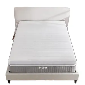 Fornitura di fabbrica doppia doppia copertura materassi impermeabili protezione re regina tasca a molla in Gel Memory Foam materasso