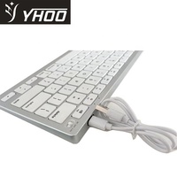 2.4G Hz Dapat Diisi Ulang untuk Appl Semua Dalam Satu USB Receiver Nirkabel Bluetooth Keyboard Ajaib