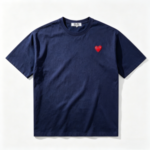 T-Shirt Unisex 100% Cotone <span class=keywords><strong>con</strong></span> Stampa <span class=keywords><strong>Cuore</strong></span> Piccolo Stile Vintage Giapponese Traspirante Manica Corta Casual - Product Image 4