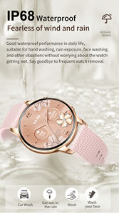 Y12 1.32 pouces AMOLED Smart Fitness Buddy période de suivi de la santé complète prédire Super étanche Voice Helper Cal /SMS Alert - Product Image 2