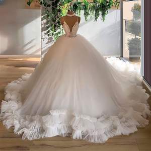 Vestido de Noche de Lujo LY-PD0234 con Falda de Tul Colorida, Escote en V con Cuentas, Vestido de Graduación Moderno y Clásico - Product Image 2