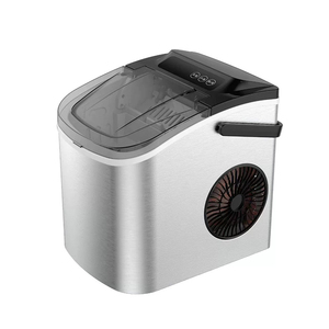 Máquina de Hielo Pequeña de 2 Tamaños, Color Gris, Portátil, de Encimera, 9 Cubos, 26 Libras, Autolimpiante, con Asa - Product Image 5