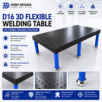 Table de soudage flexible 3D Mestarda D16, surface en acier Q355 nitruré, poste de travail modulaire pour le soudage, taille personnalisée disponible