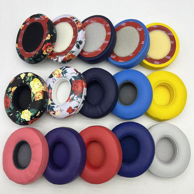 Repair Parts Earpads Replacement Sponge Earmuffs Ear Pads Cushions Cover for Beats by Dre Solo 2/3 Wireless Headphones