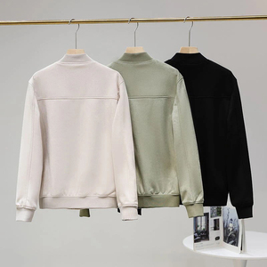 QFZ606 - เสื้อโค้ทไหมพรมผู้หญิงแบบเรียบง่าย สีพื้น ดีไซน์หรูหรา สำหรับฤดูใบไม้ร่วง - Product Image 1