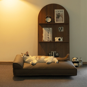 Canapé-lit pour animaux de compagnie sans poils, imperméable, détachable, lavable, de qualité supérieure, avec tapis de couchage en tissu anti-griffes pour chat - Product Image 3