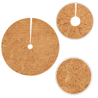 C74 Anneau de protection d'arbre écologique en fibre de coco naturelle, paillis en fibre de coco pour pot de plante et couverture de sol de jardin
