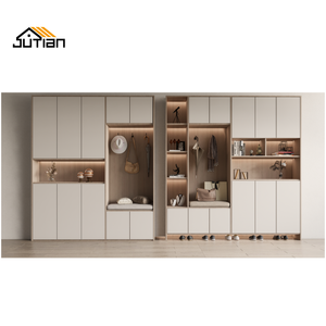 ארון נעליים מודרני ארון אחסון נעליים מאחורי קיר דלת קיר רכוב במסדרון דק אולטרה דק - Product Image 5