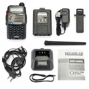ลดราคา 50% วิทยุสื่อสาร Baofeng UV5RA UV-5RA สีเหลือง 5W ปุ่ม PTT คู่ พร้อมจอแสดงผล ช่องสัญญาณ VOX 128CH UHF VHF วิทยุแฮมแบบอนาล็อก - Product Image 4