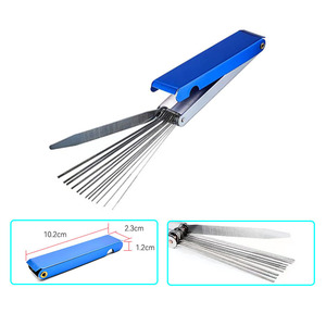 Airbrush Cleaning Tool <b>Set</b> 5 Piece Metal Brush Kit For <b>Spray</b> Gun Maintenance Auto Repair Use - Product Image 4