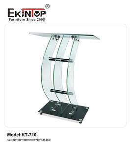 แท่นบรรยาย เก้าอี้บรรยาย โต๊ะบรรยาย ยี่ห้อ Ekintop ผลิตจากกระจกและโลหะ ทนทาน เหมาะสำหรับโรงเรียนและห้องประชุม - Product Image 5
