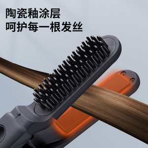 Plancha de pelo portátil 2 en 1 con iones negativos, inalámbrica, funciona con batería, para todo tipo de cabello, uso doméstico - Product Image 3