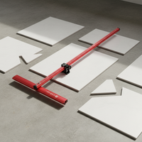 Outils de découpe de carreaux manuels efficaces Beishite, coupe-carreaux portable à double rangée en forme de T de 90 cm pour la découpe de carreaux en verre