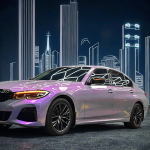 Highcool Super Glanzende Dubbele Kleur Grijs-Paars 6,5mil Dik Pvc Auto Vinyl Wrap Exterieur Accessoires Kleur Veranderende Bescherming - Product Image 6