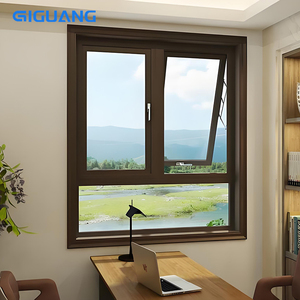 QIGUANG NFRC AS2047 USA personnalisé impact d'ouragan Double isolation verre insonorisé persienne moderne auvent à battant en aluminium - Product Image 6