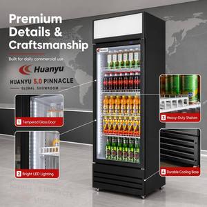 Réfrigérateur commercial vertical à porte vitrée simple pour boissons <span class=keywords><strong>Coca</strong></span>-<span class=keywords><strong>Cola</strong></span>, congélateur et vitrine réfrigérée - Product Image 4