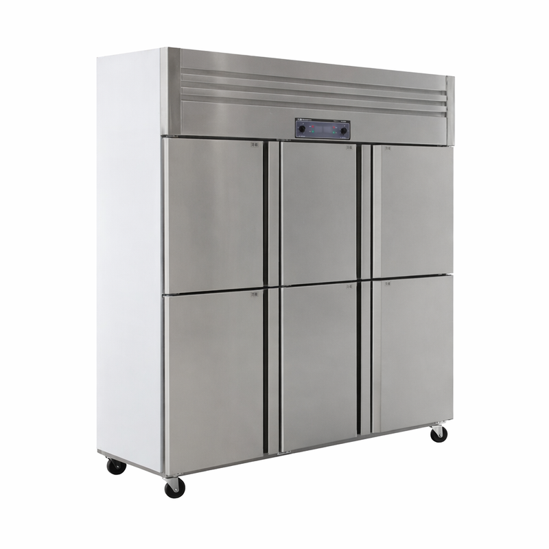 Commercial 6 Door Stainless Steel Upright