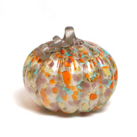 Citrouilles blanches en gros ornement d'halloween grandes fausses citrouilles en verre légères pour la récolte de Thanksgiving d'automne d'automne
