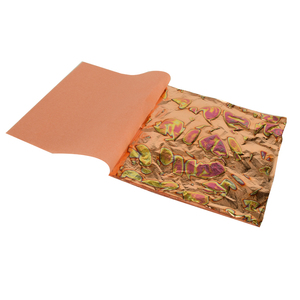 Kertas Dinding Dekorasi Rumah Warna-warni Kertas Foil Daun Tembaga Beraneka Ragam Kertas Daun Emas Imitasi 14X14 Cm 25 Buah Per Buku - Product Image 2