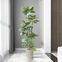 Plante artificielle en pot pour le plancher du pommier vert, faux arbre réaliste pour le décor d'affichage du hall d'entrée du salon