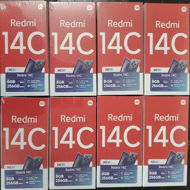 Redmi14C Global Version Smartphone 4G Octa Core CPU HD 120Hz Display 50MP Camera Quick Charge 30-39W LTE Cellular EU Plug