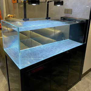 Ornement d'intérieur en forme de décor d'aquascaping Cabinet blanc Grand <span class=keywords><strong>aquarium</strong></span> de réservoir de poissons marins d'eau de mer - Product Image 1