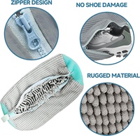 Conception intelligente Sac de lavage en tissu durable pour baskets Sac de lavage réutilisable pour chaussures Sac de machine à laver pour vêtements Chaussures Beauté Soins personnels