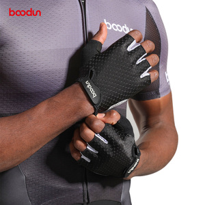 Bcodun Cycling Gloves <b>Half</b> Finger Breathable Mesh Unisex Bicycle Riding Gloves Shock Absorption Anti <b>Slip</b> Summer Glove - Product Image 1