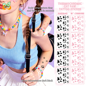 Adesivi per Tatuaggi Termocromici Personalizzabili OEM ODM, Produzione su Misura con Soglia di Temperatura Personalizzabile per Personalizzazione del Marchio all'Ingrosso - Product Image 1