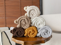 Chaussettes de nuit en polaire corail, oreilles d'ours mignonnes, respirantes, épaisses, chaudes, en peluche, pour femmes, hiver