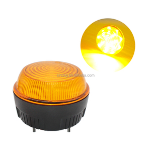 2 <strong>Bolts</strong> LED <strong>Flashing</strong> Strobe Road Safety Emergency Beacon Lights for Forklift Farm Machinery Bus ATV Cleaning Equipment DC10-110V - Product Image 2