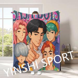 3000 + Thiết Kế Tốt Nhất Phim Hoạt Hình Phim Hoạt Hình Kpop Quỷ Thợ Săn Saja Chàng Trai Chăn Siêu Mềm Flannel Sofa Du Lịch Hoạt Hình Hổ Chăn - Product Image 2
