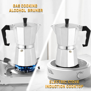 LFGB 3 Tasse Espresso <span class=keywords><strong>Moka</strong></span> Pot 180ml Mini Herd Kaffee maschine Italien Aluminium <span class=keywords><strong>Bialetti</strong></span> Express Black Herd"